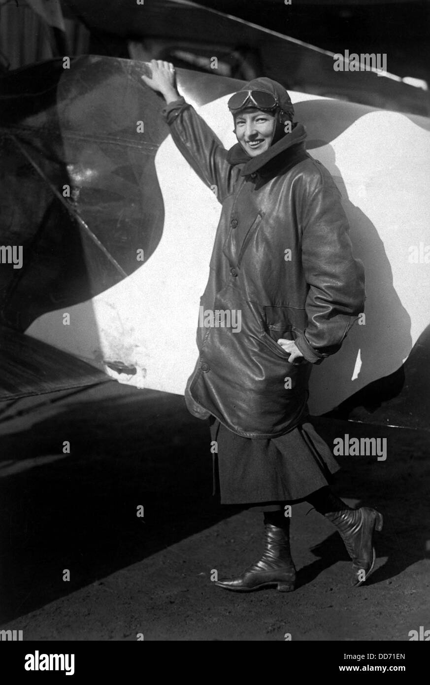 Marjorie Stinson è stata una delle prima donna autorizzati ad eseguire airmail per gli Stati Uniti. Durante la I Guerra Mondiale, Stinson volato Foto Stock