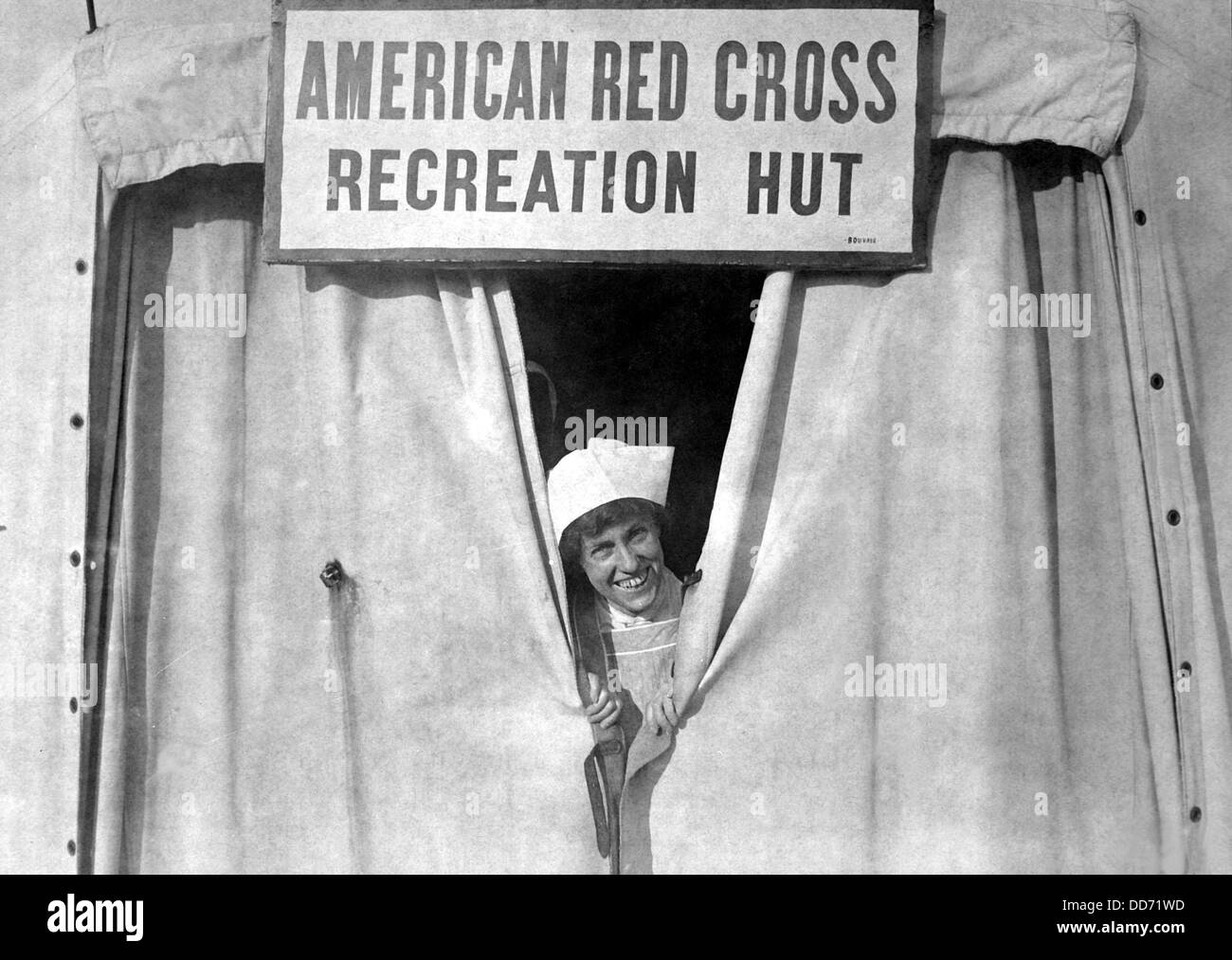 La Croce Rossa americana "ricreazione Hut' all ospedale militare americano No. 5, Auteuil, Francia. Guerra mondiale I. Sett. 1918. Foto Stock