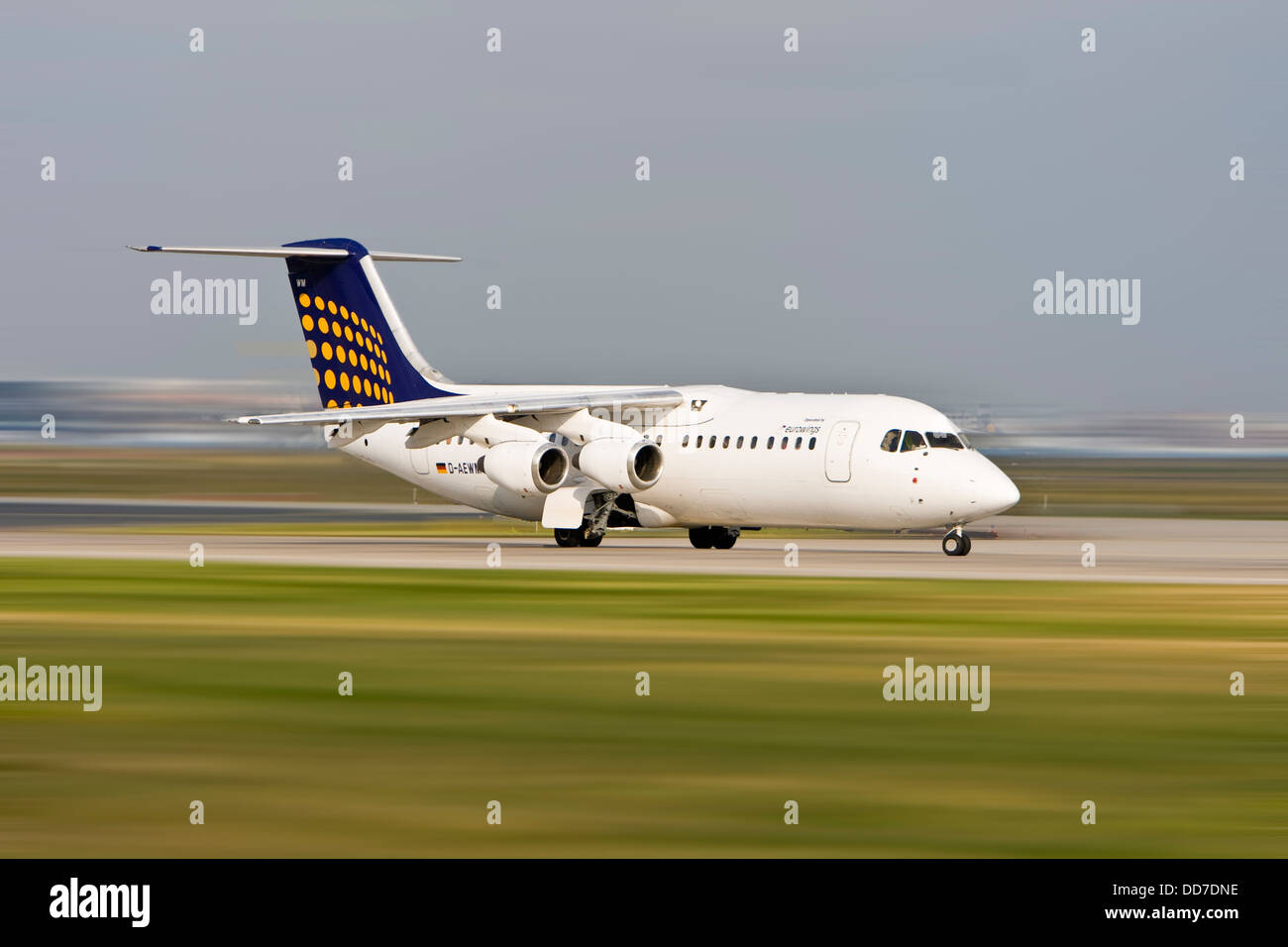 Germania, Hesse, vista di aereo sulla pista Foto Stock