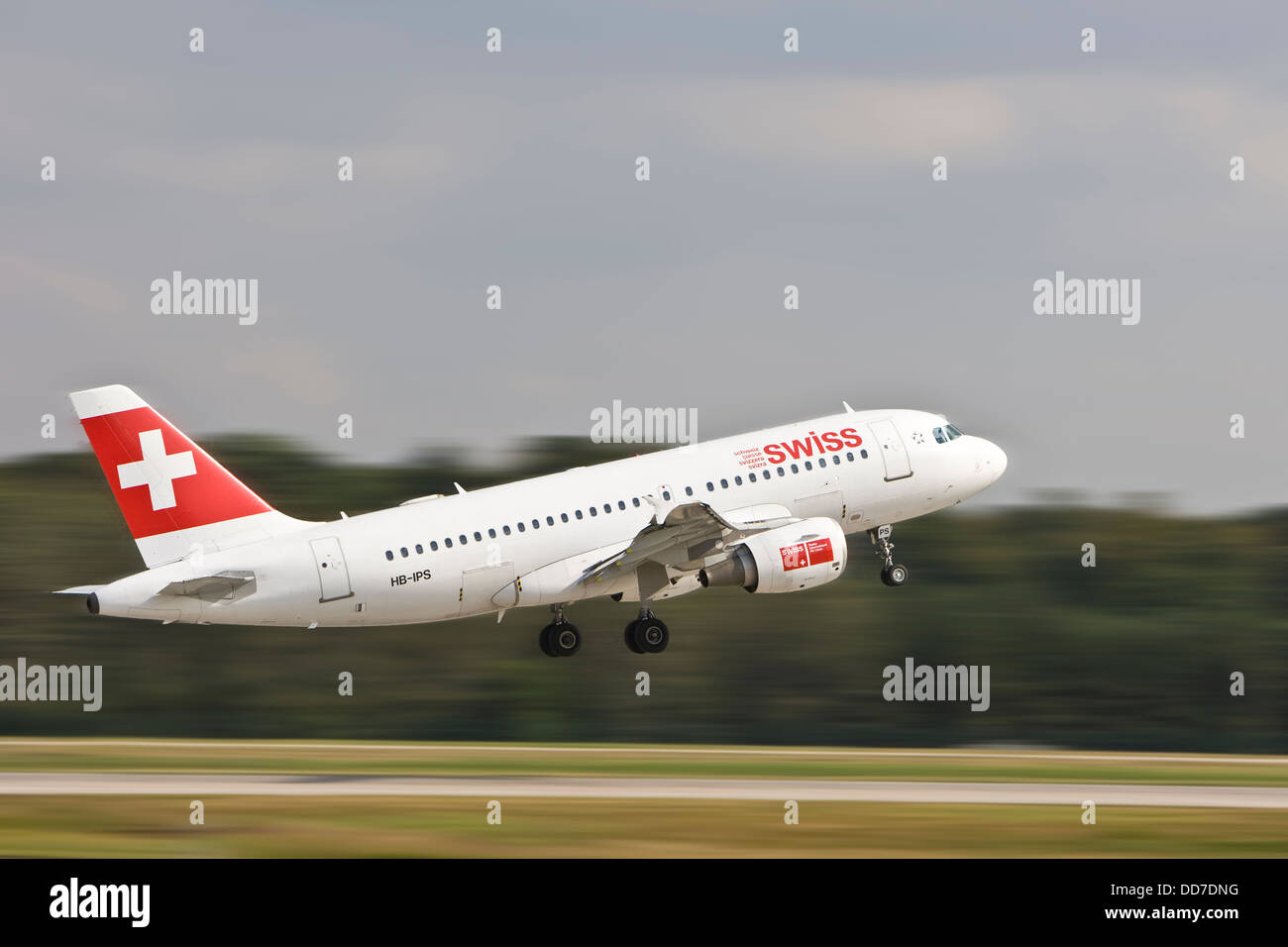 Germania, Hesse, vista di aereo sulla pista Foto Stock
