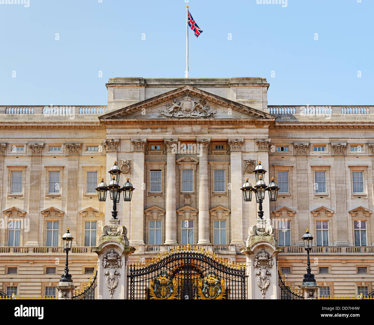 Buckingham Palace di Londra, Inghilterra, Regno Unito. Foto Stock