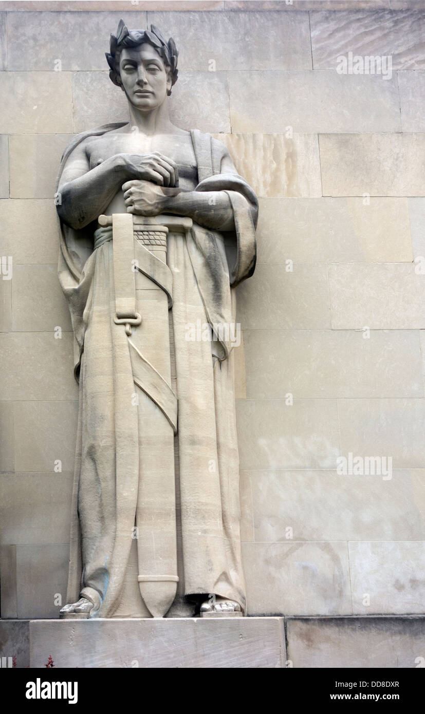 Brooklyn war memorial a Cadman plaza park Foto Stock