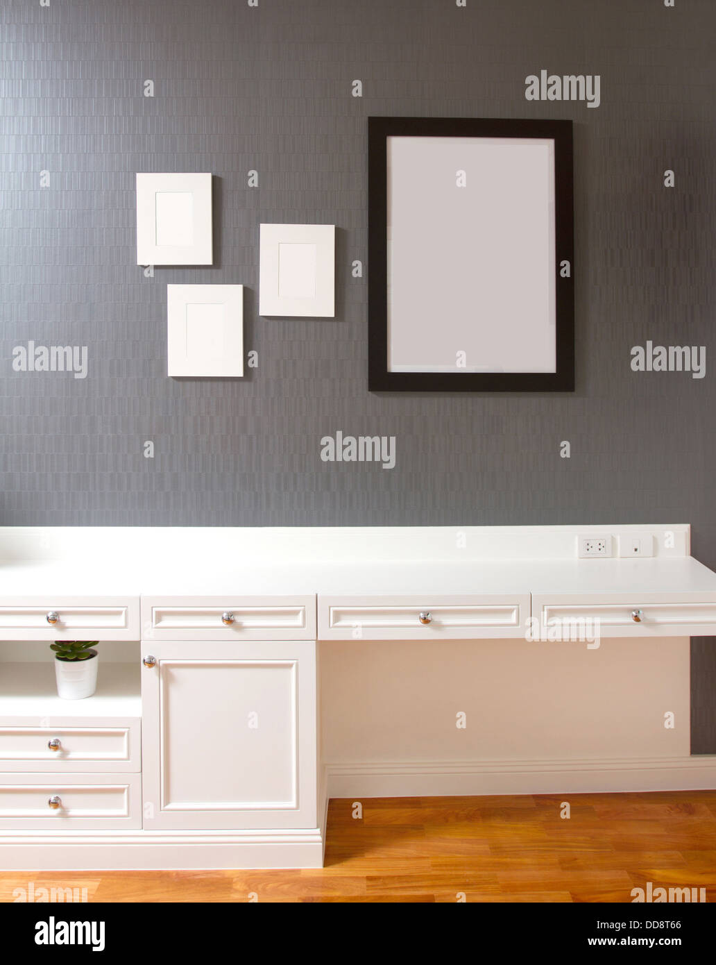 L'interno del soggiorno o in camera da letto con uno spazio vuoto Foto Stock