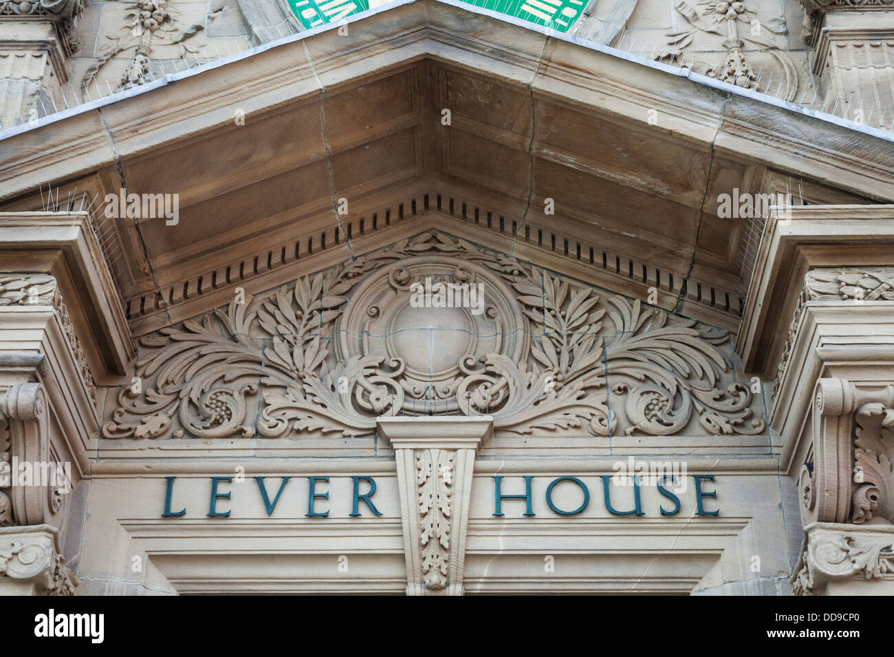 Inghilterra, Merseyside, Wirral, Port Sunlight, Lever House, facciata di ingresso Foto Stock