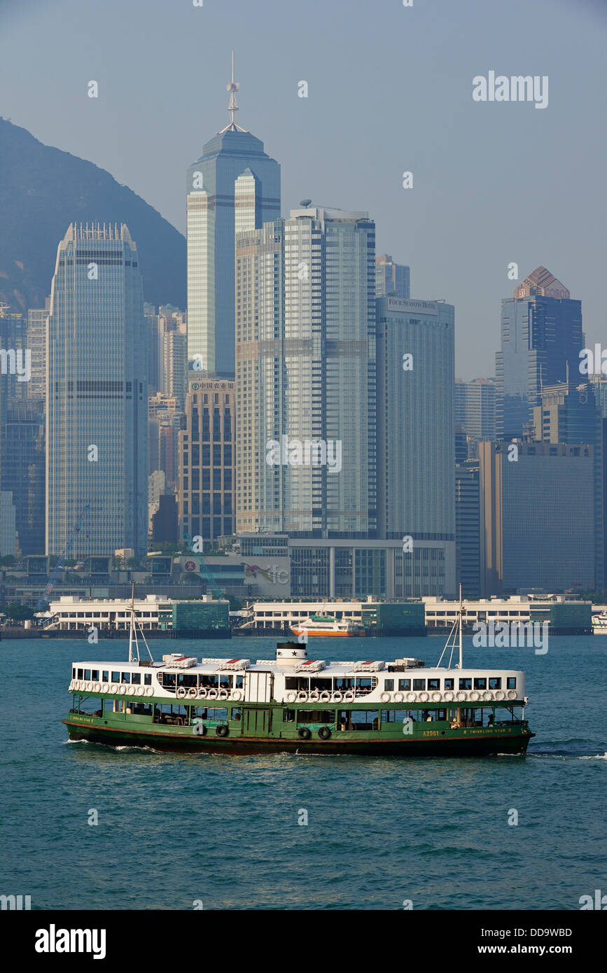 Cina, Hong Kong, centrale da Kowloon, ferry boat Foto Stock