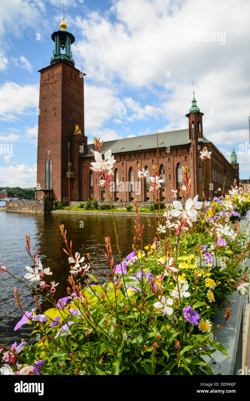 Stadshuset (Municipio) Stoccolma Svezia Foto Stock