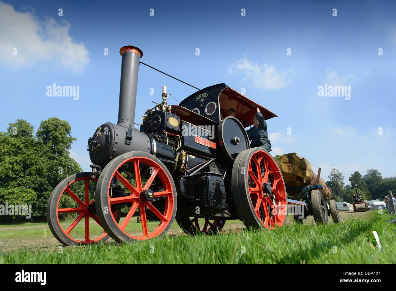 1906 Aveling & Porter trattore a vapore (D2608) Dougal 4nhp motore n. 6021 a Shrewsbury vapore Rally 2013 Foto Stock