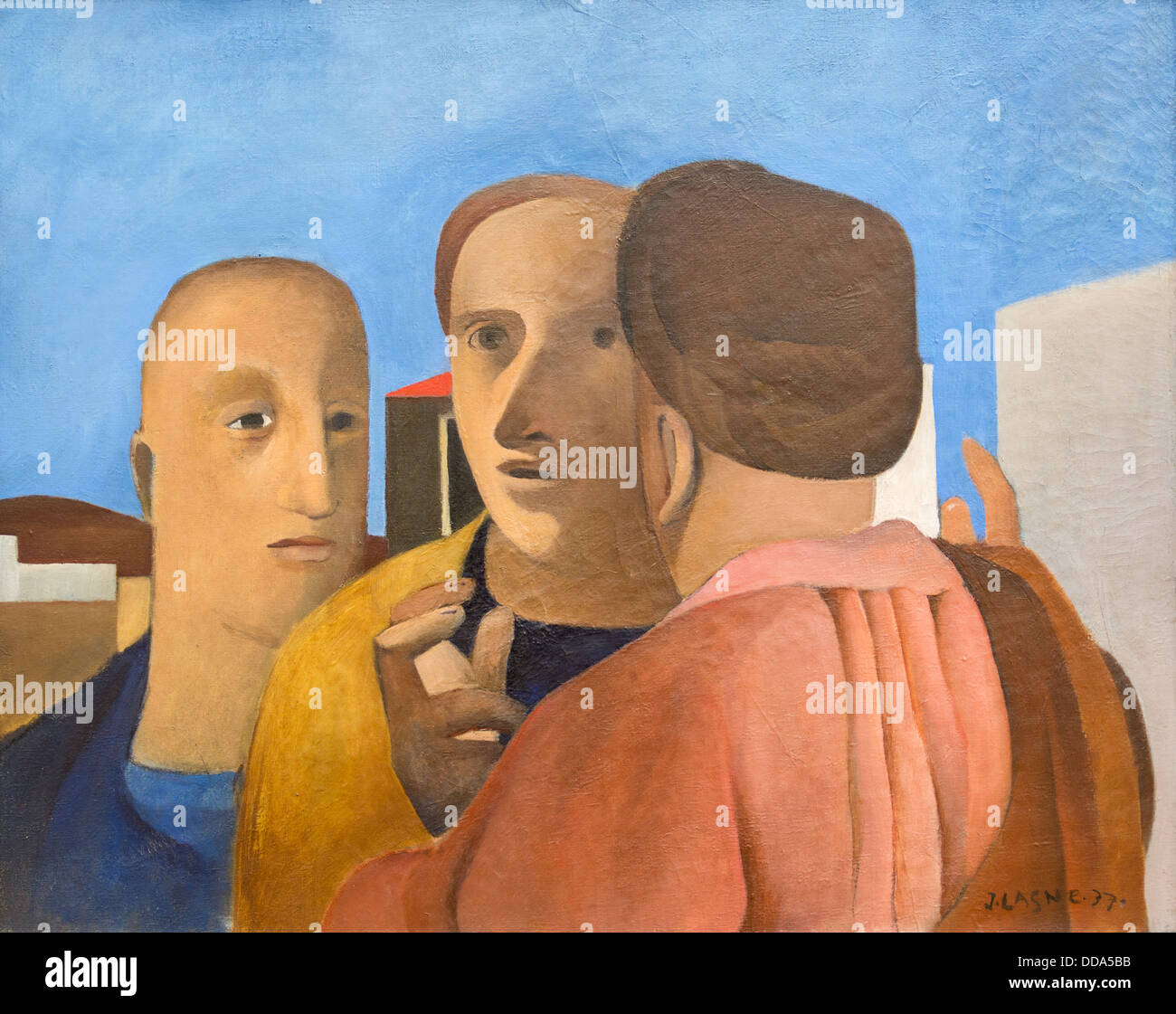 Xx secolo - Omaggio a Piero della Francesca, 1937 - Jean Lasne Philippe Sauvan-Magnet / Museo attivo Olio su tela Foto Stock