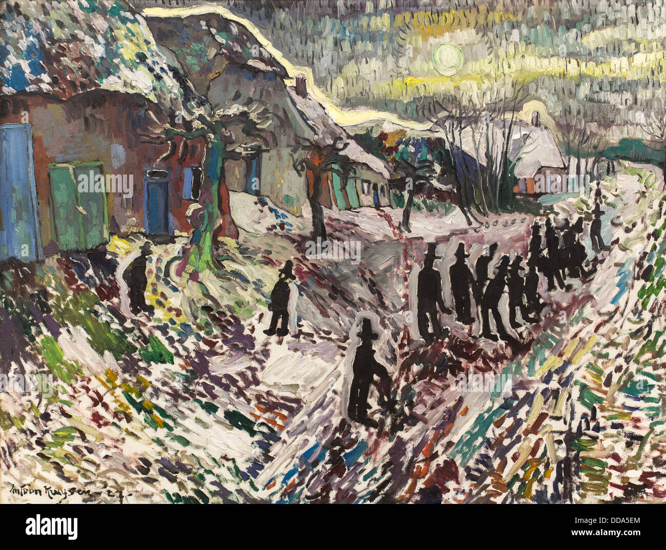 Xx secolo - il disgelo, 1917 - Anton Kruysen Philippe Sauvan-Magnet / Museo attivo Olio su tela Foto Stock