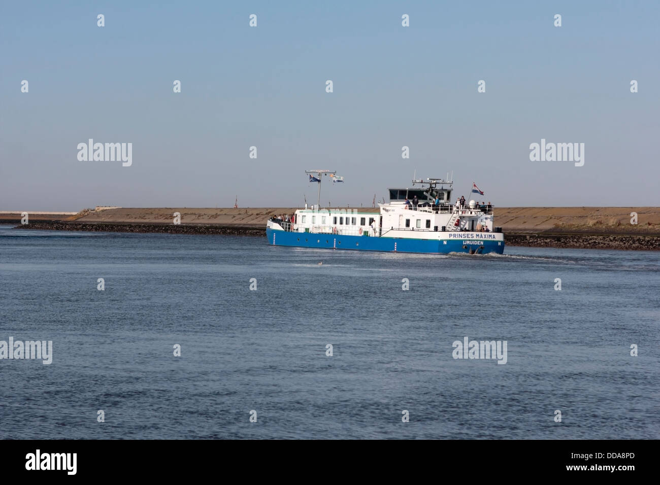 Istruzione nave sul mare di Wadden, Paesi Bassi Foto Stock