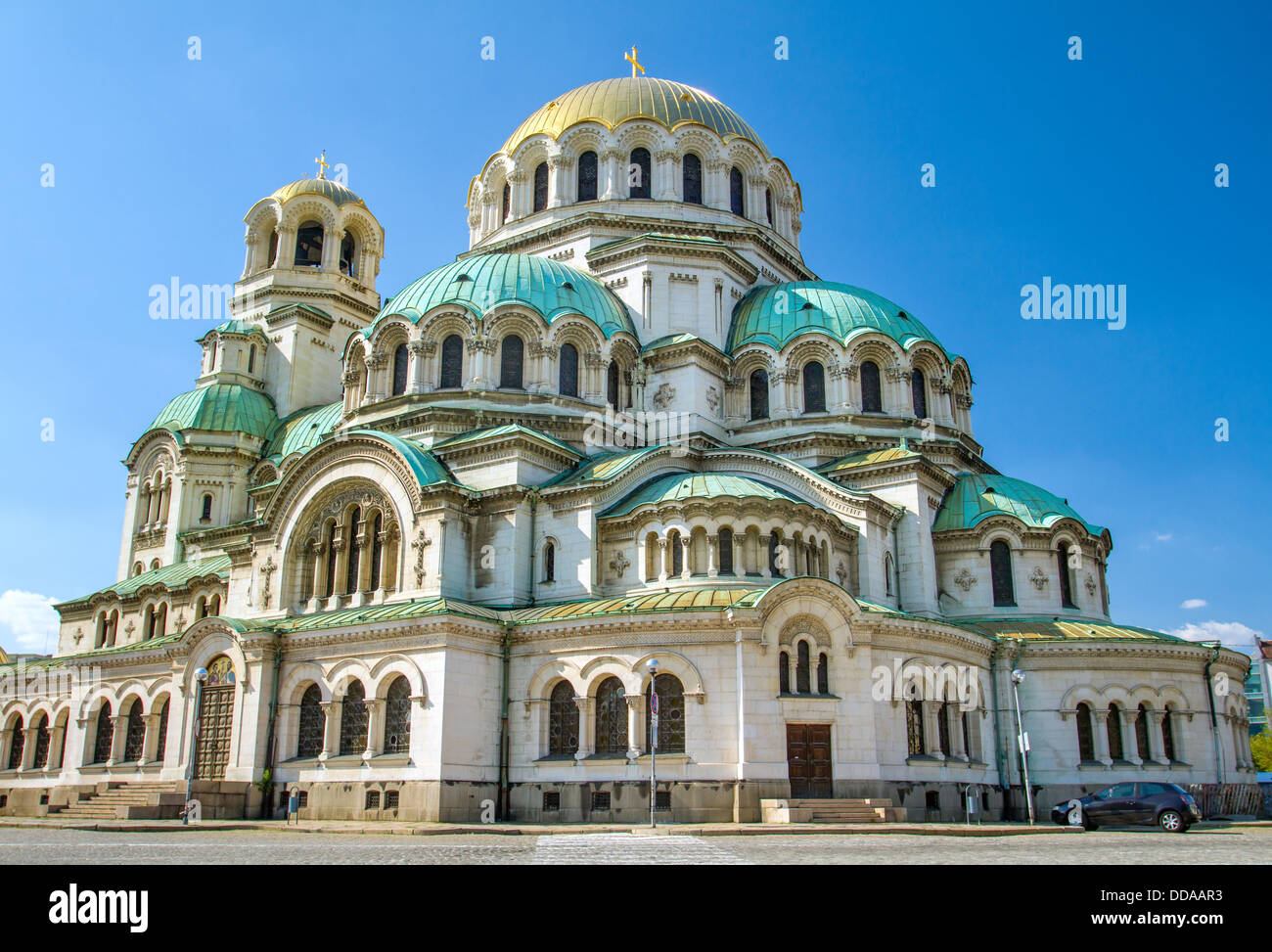 La cattedrale di St. Alexander Nevsky a Sofia, Bulgaria Foto Stock La cattedrale di St. Alexander Nevsky a Sofia, Bulgaria Foto Stock