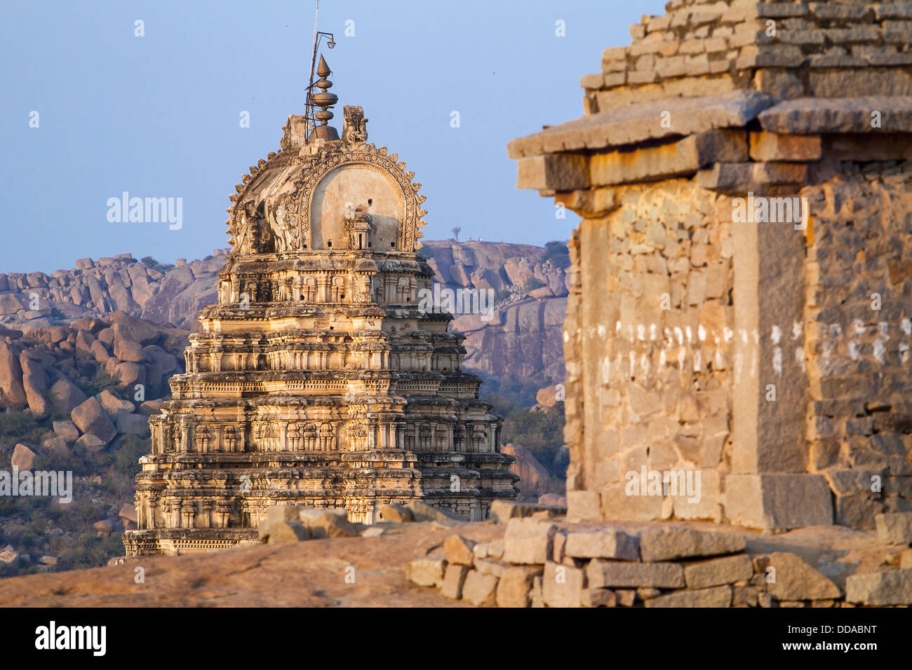 Tempio Virupaksha in Hampi, Karnataka, India Foto Stock