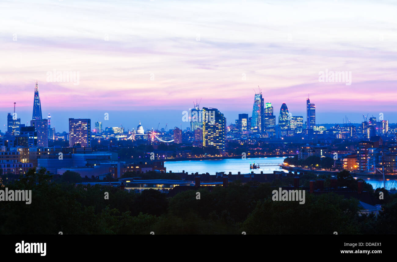La città di Greenwich London REGNO UNITO Foto Stock