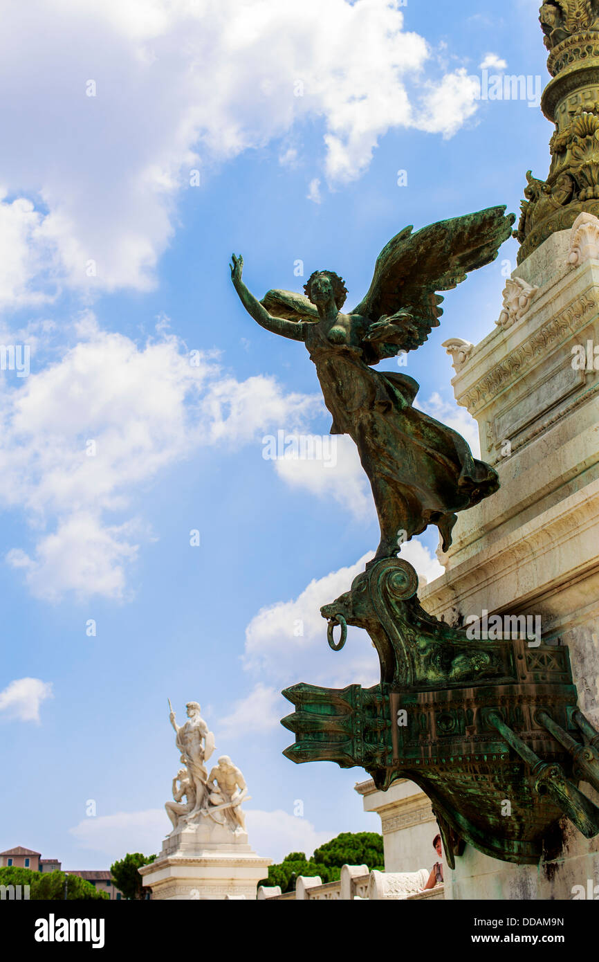 Il Vittoriano in Roma, Italia Foto Stock