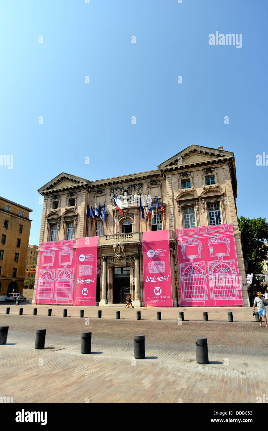 Municipio vieux port Marseille Bouche-du-Rhone Cote d Azur Francia Foto Stock