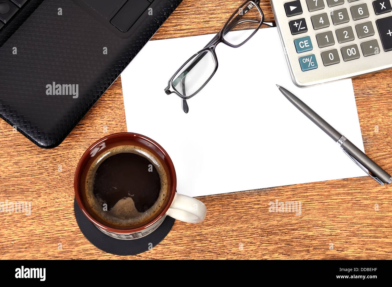 Imprenditore desktop Foto Stock