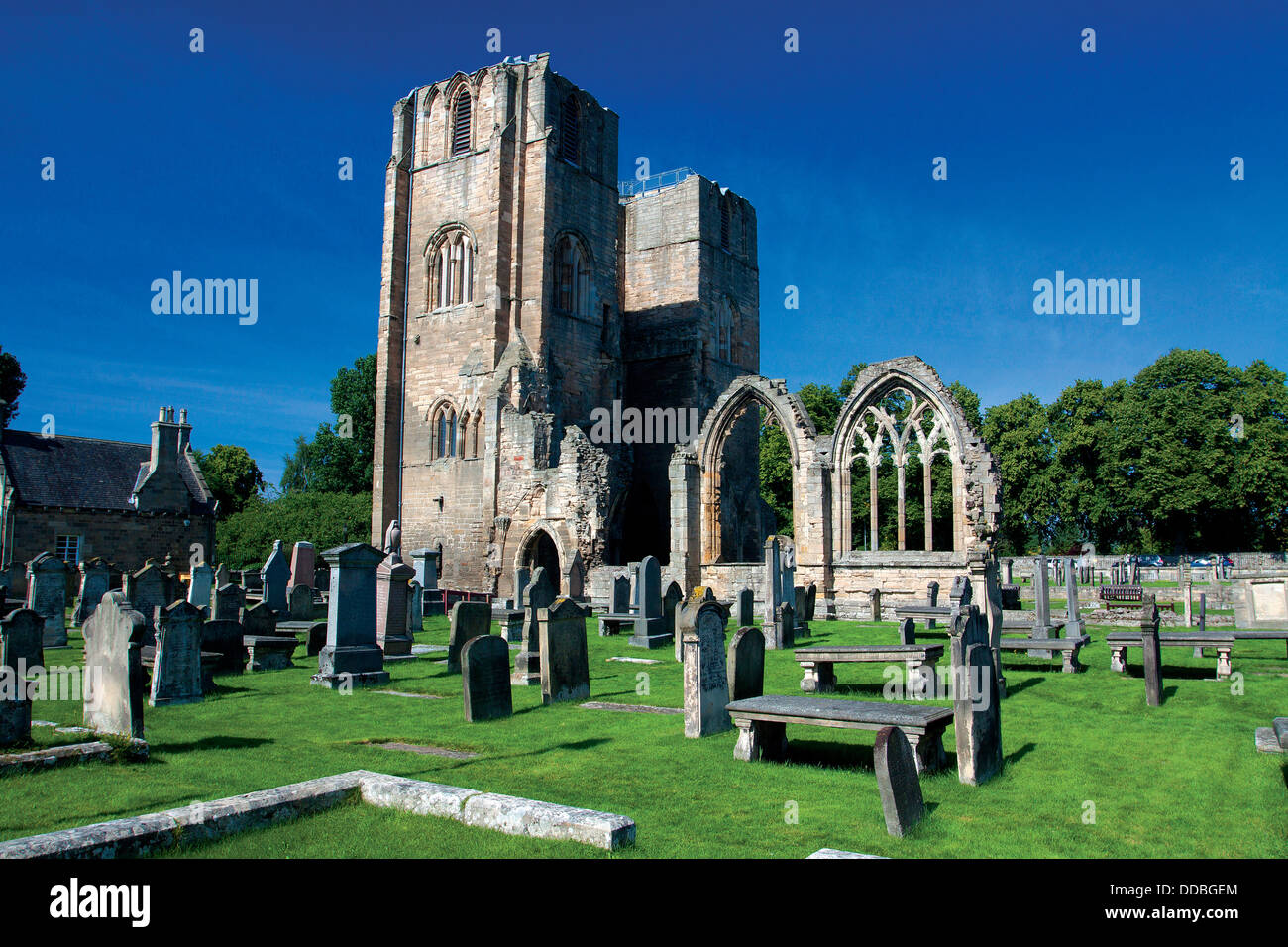Elgin Cathedral, Elgin, Moray Foto Stock
