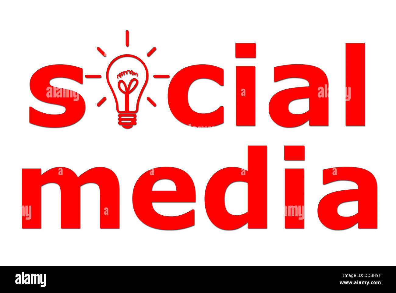 sociale dei media Foto Stock