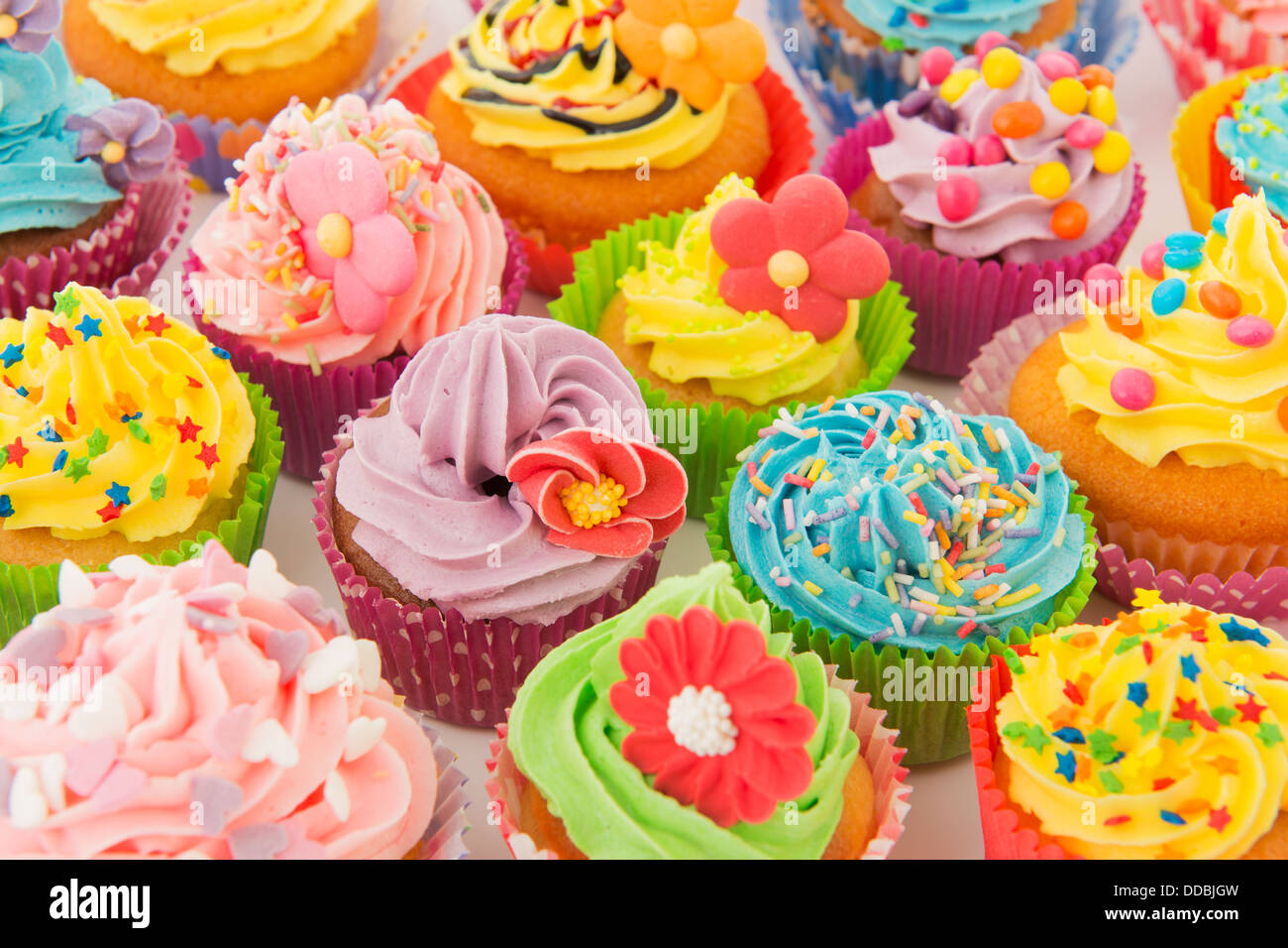 Tortini di compleanno Foto Stock