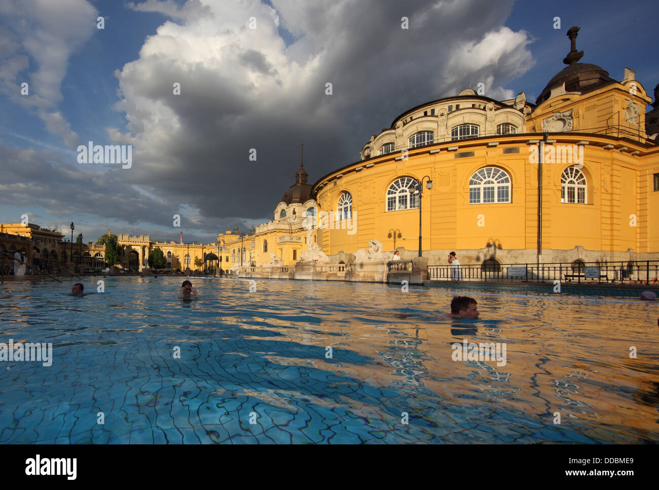 Budapest, Ungheria Termale di Szechenyi Foto Stock