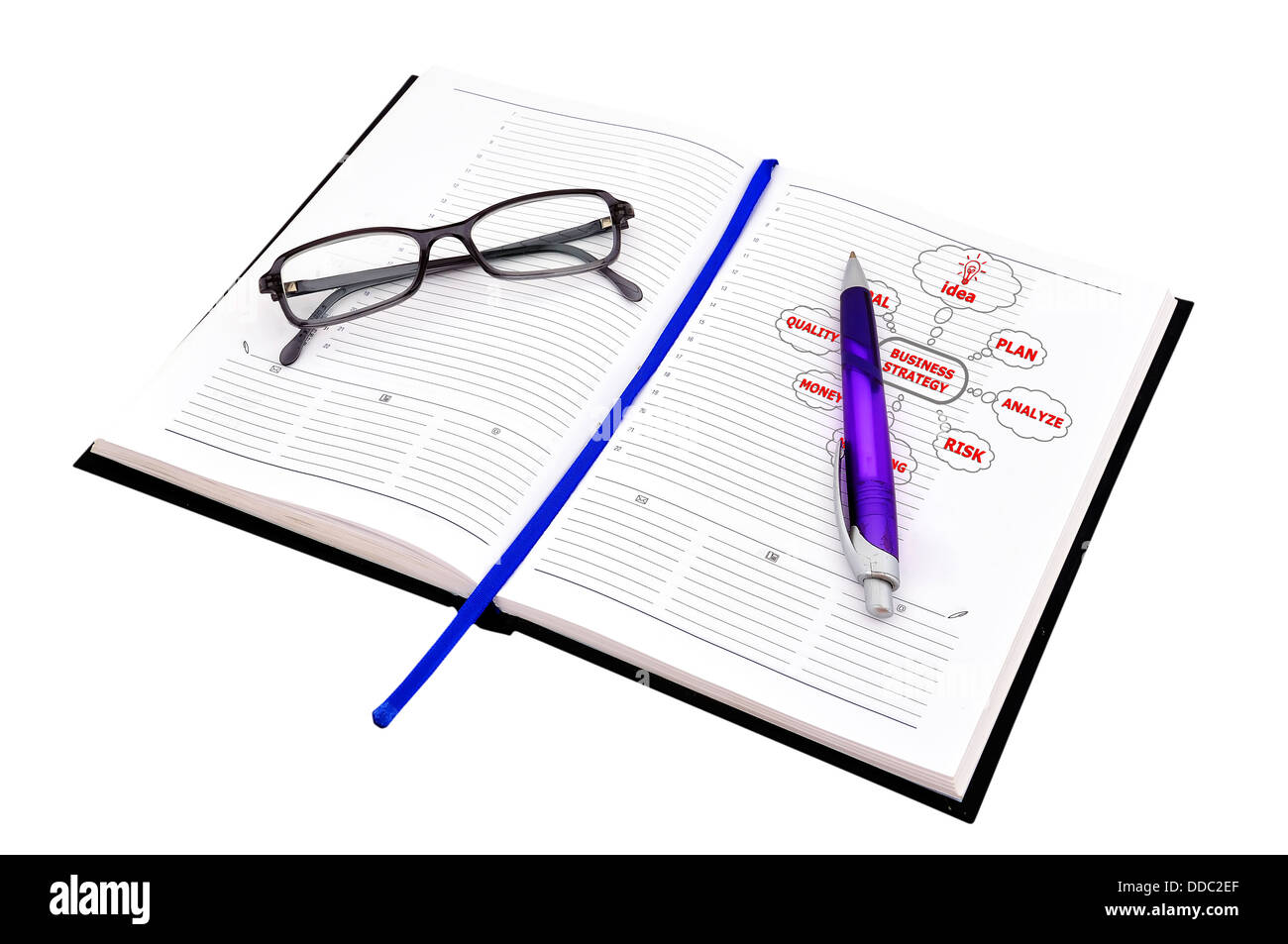 Schema di strategia aziendale Foto Stock