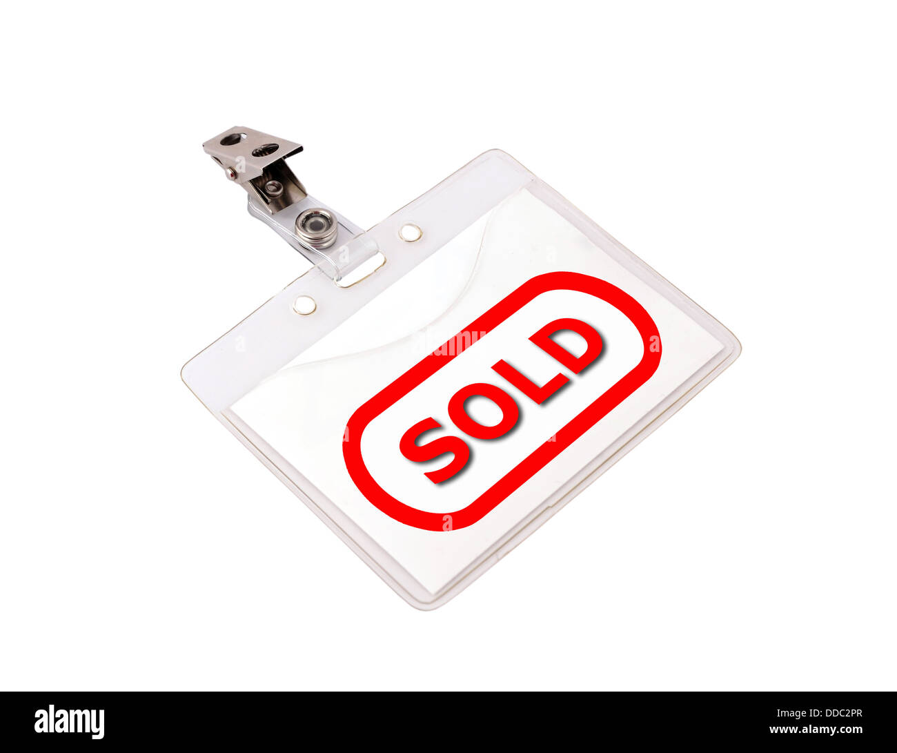 Distintivo in bianco Foto Stock