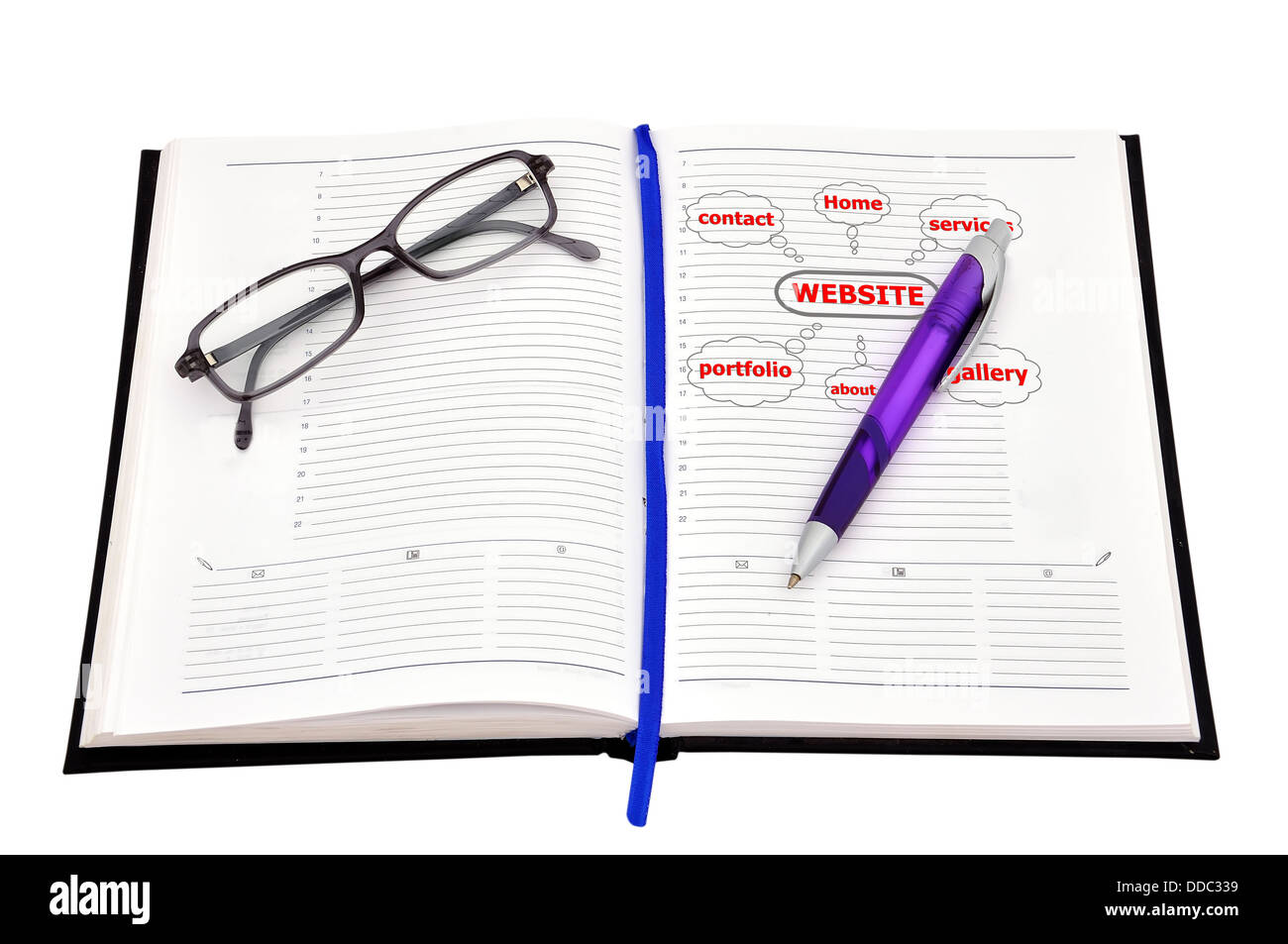 Sito web di regime nella quotidiana Foto Stock