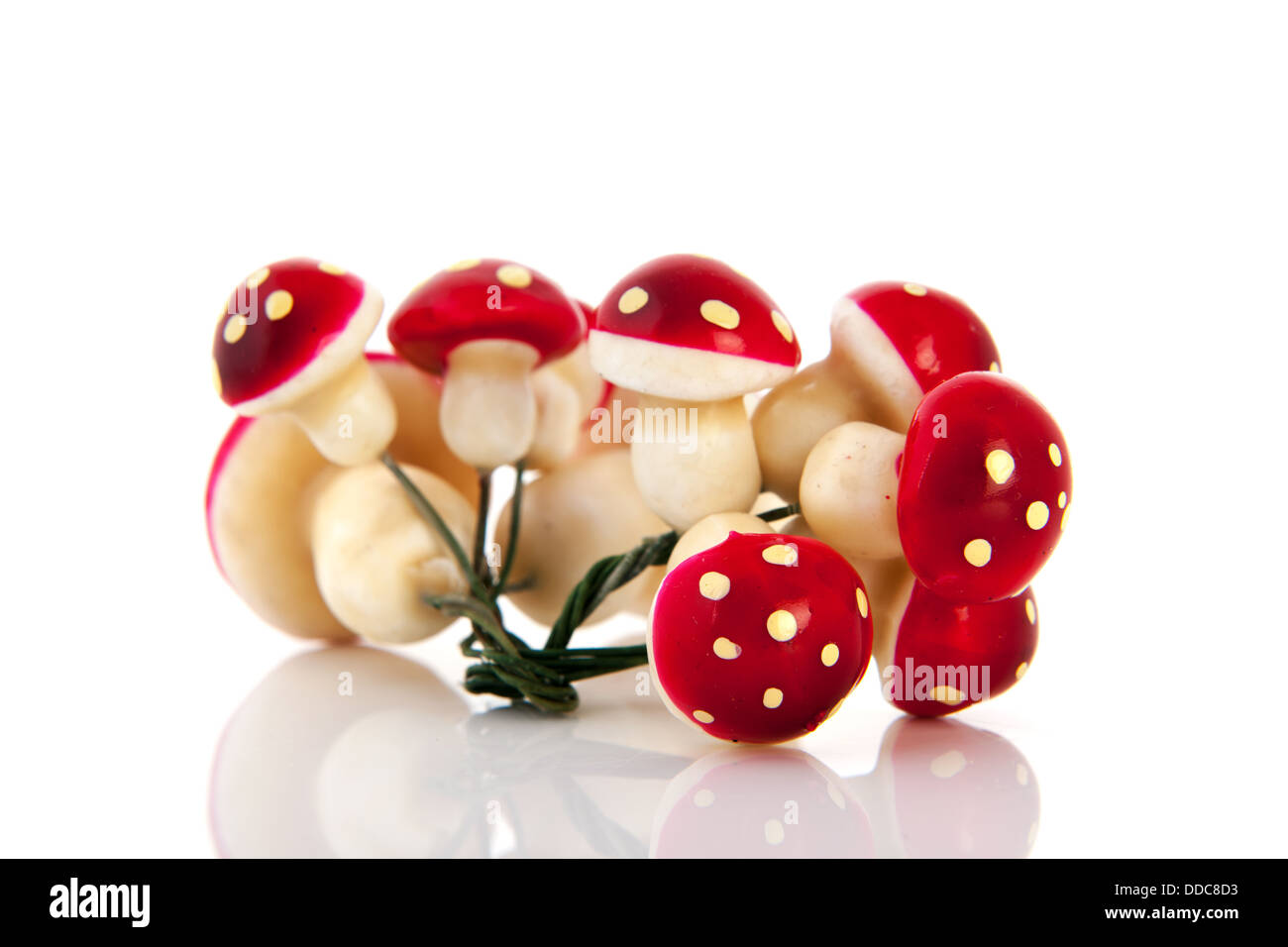 Decorazione di funghi Foto Stock