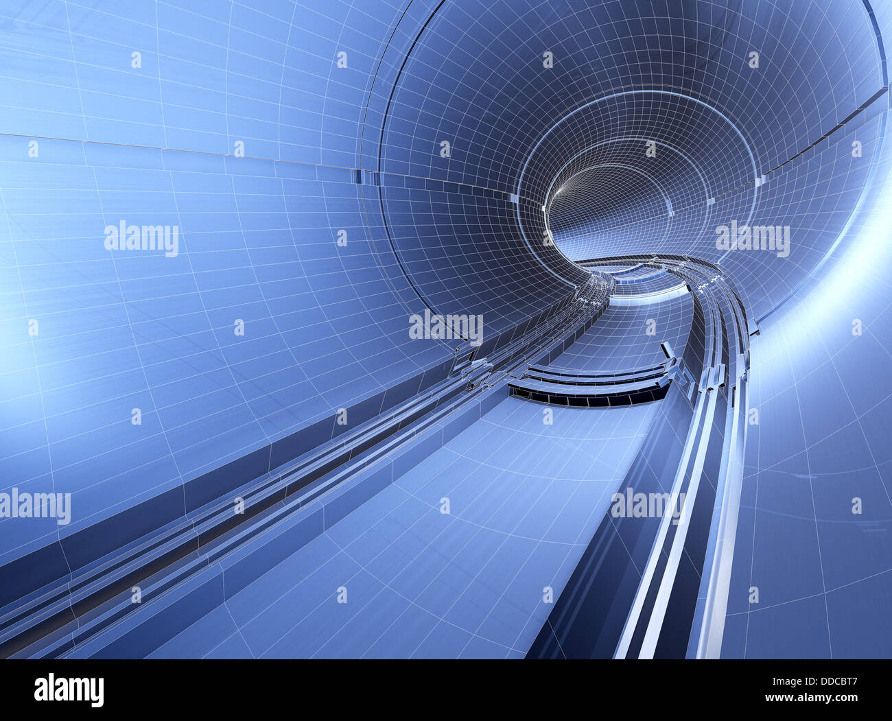 Blueprint di tunnel Foto Stock