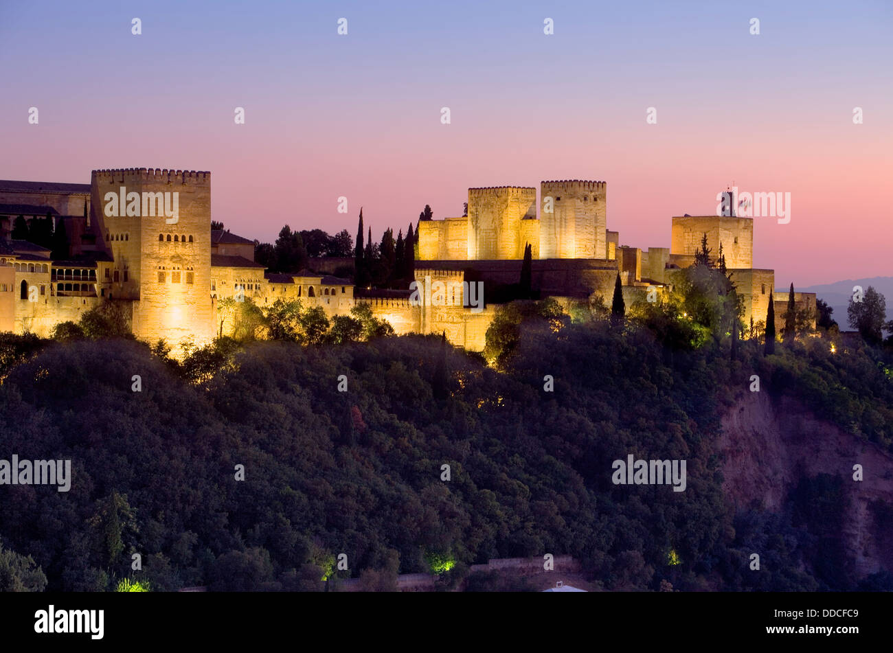 Alhambra,Granada Andalusia, Spagna Foto Stock