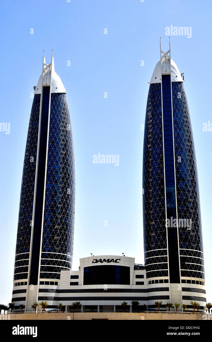 Park Towers nel centro finanziario internazionale di Dubai Dubai EMIRATI ARABI UNITI Foto Stock