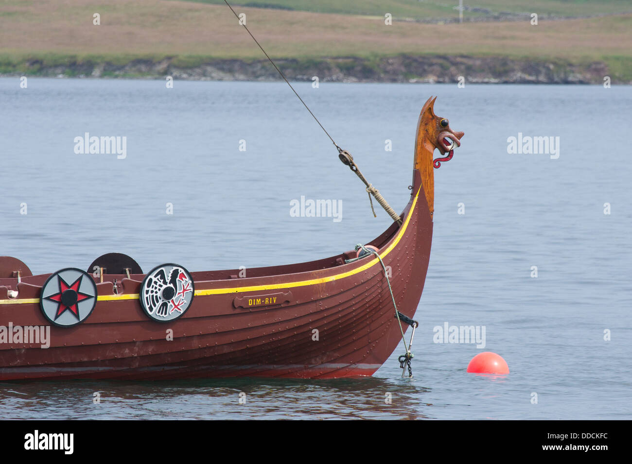 Viking barca lunga Foto Stock