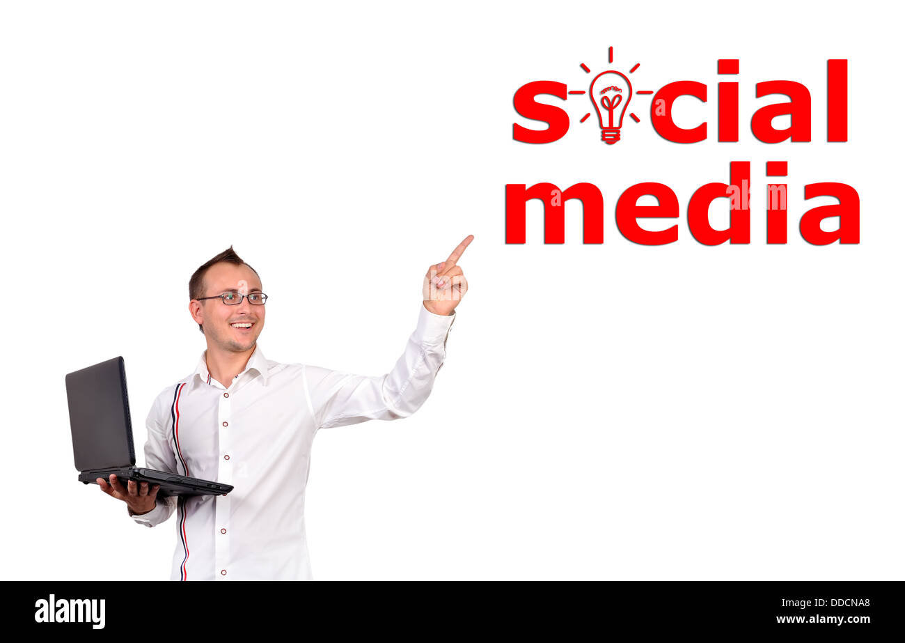 sociale dei media Foto Stock