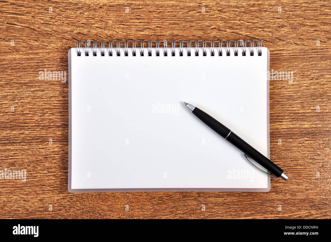 Notebook e penna Foto Stock