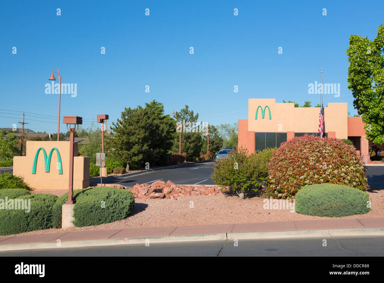 McDonalds teal archi, Sedona, in Arizona Foto Stock
