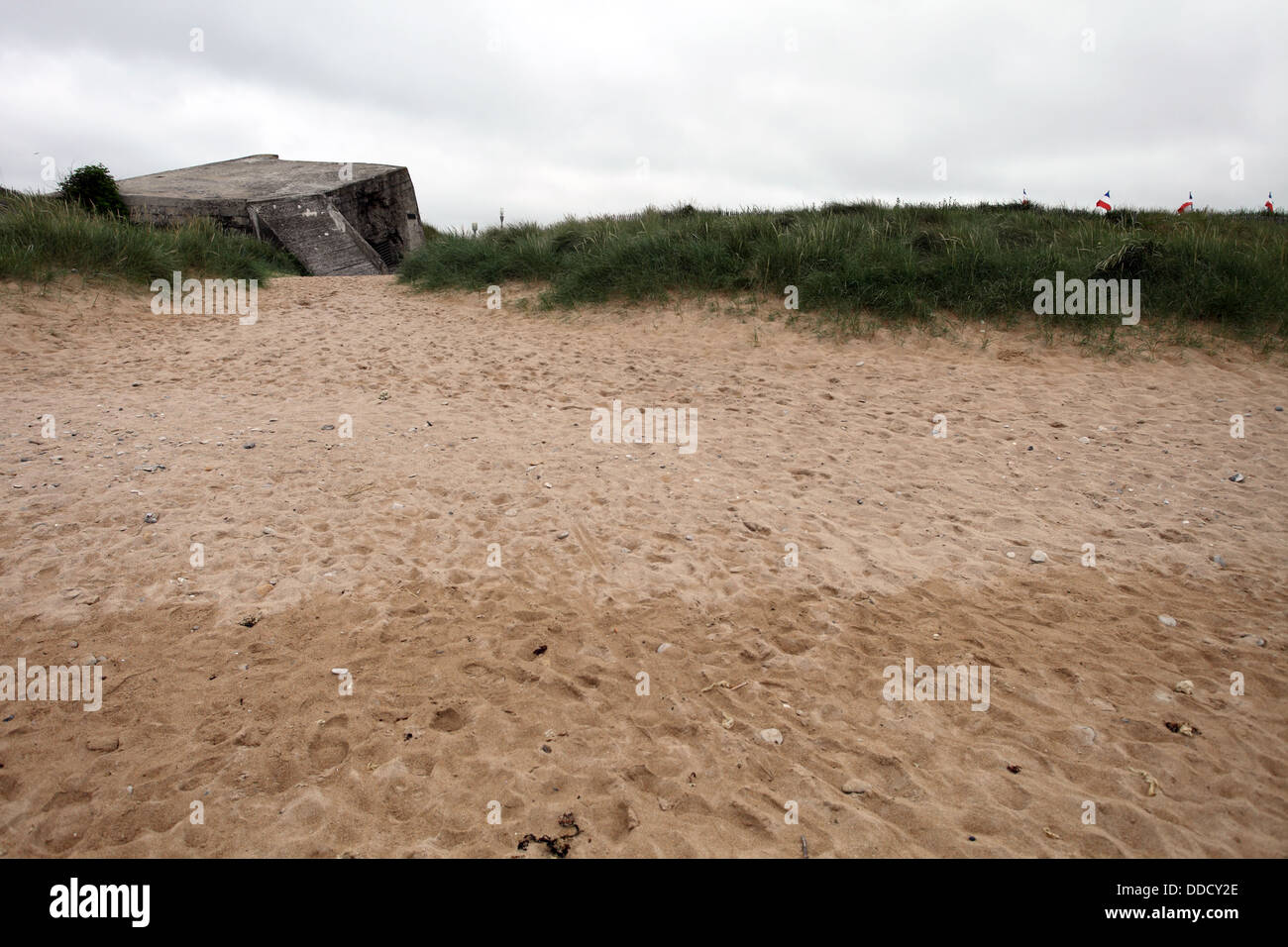 Juno Beach Courseulles-sur-Mer, Normandia, Francia Foto Stock