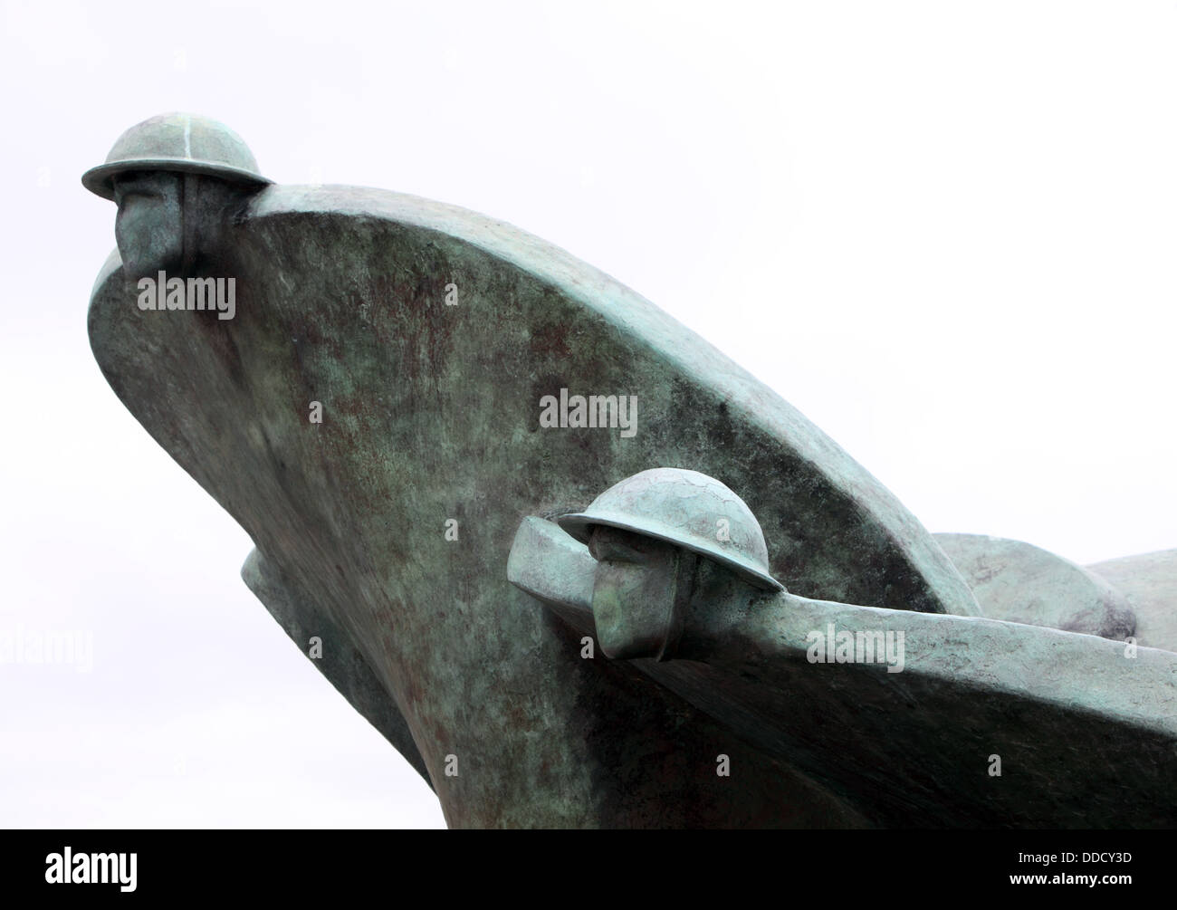 Juno Beach il centro visitatori della statua e memorial. Courseulles-sur-Mer, Normandia, Francia Foto Stock