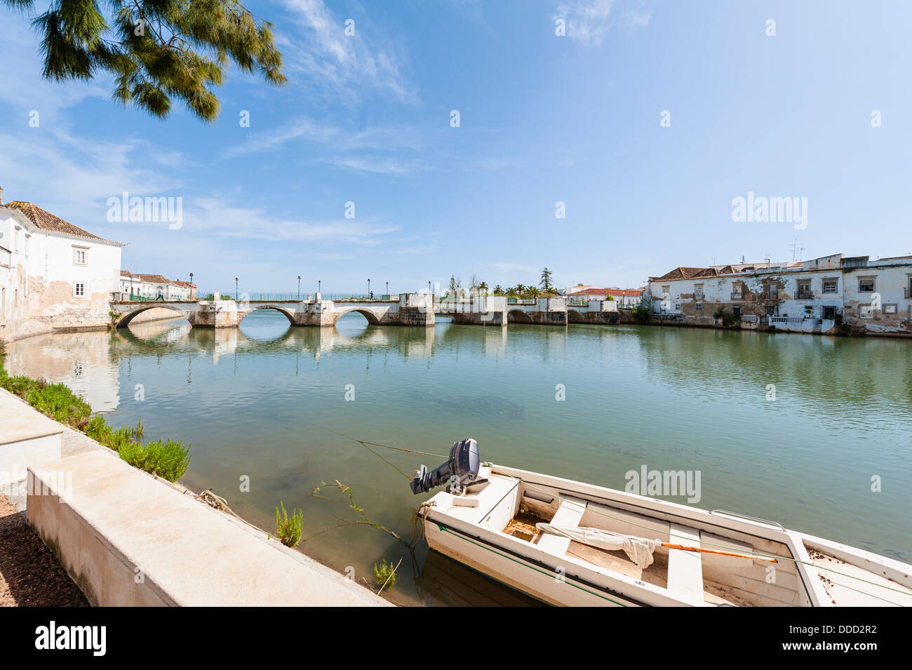 Ponte romano in Tavira portogallo Foto Stock