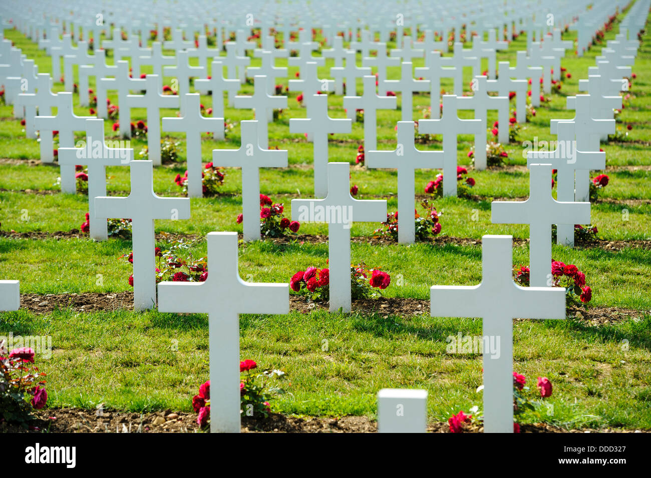 Francese cimitero militare a Douaumont, Verdun, Francia Foto Stock