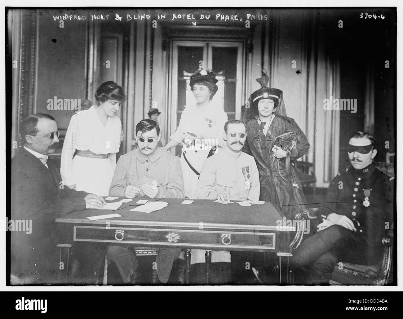 Winifred Holt e ciechi in Hotel du Phare, Parigi (LOC) Foto Stock