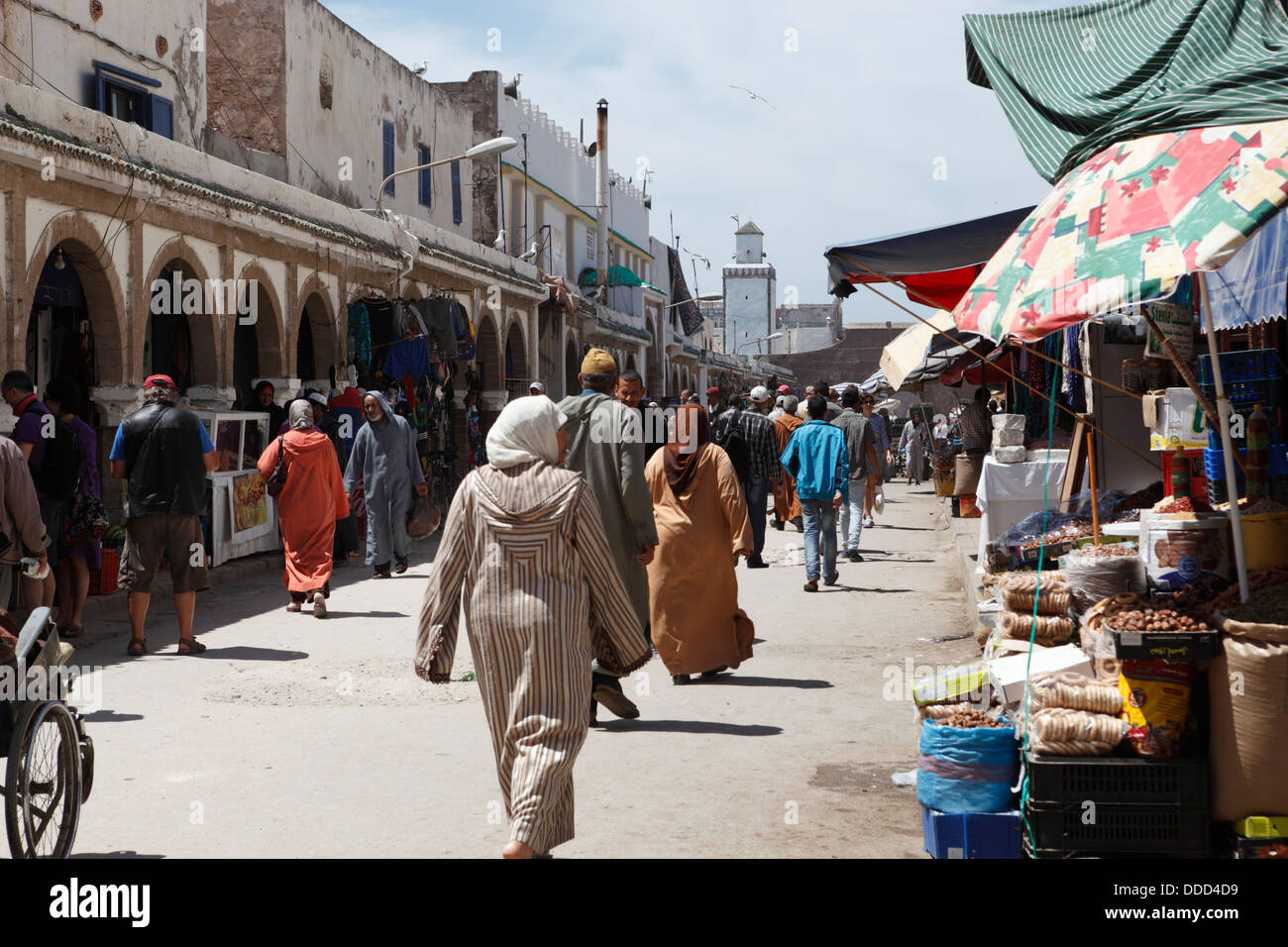 Il souk della medina, Essaouira, Marocco Foto Stock