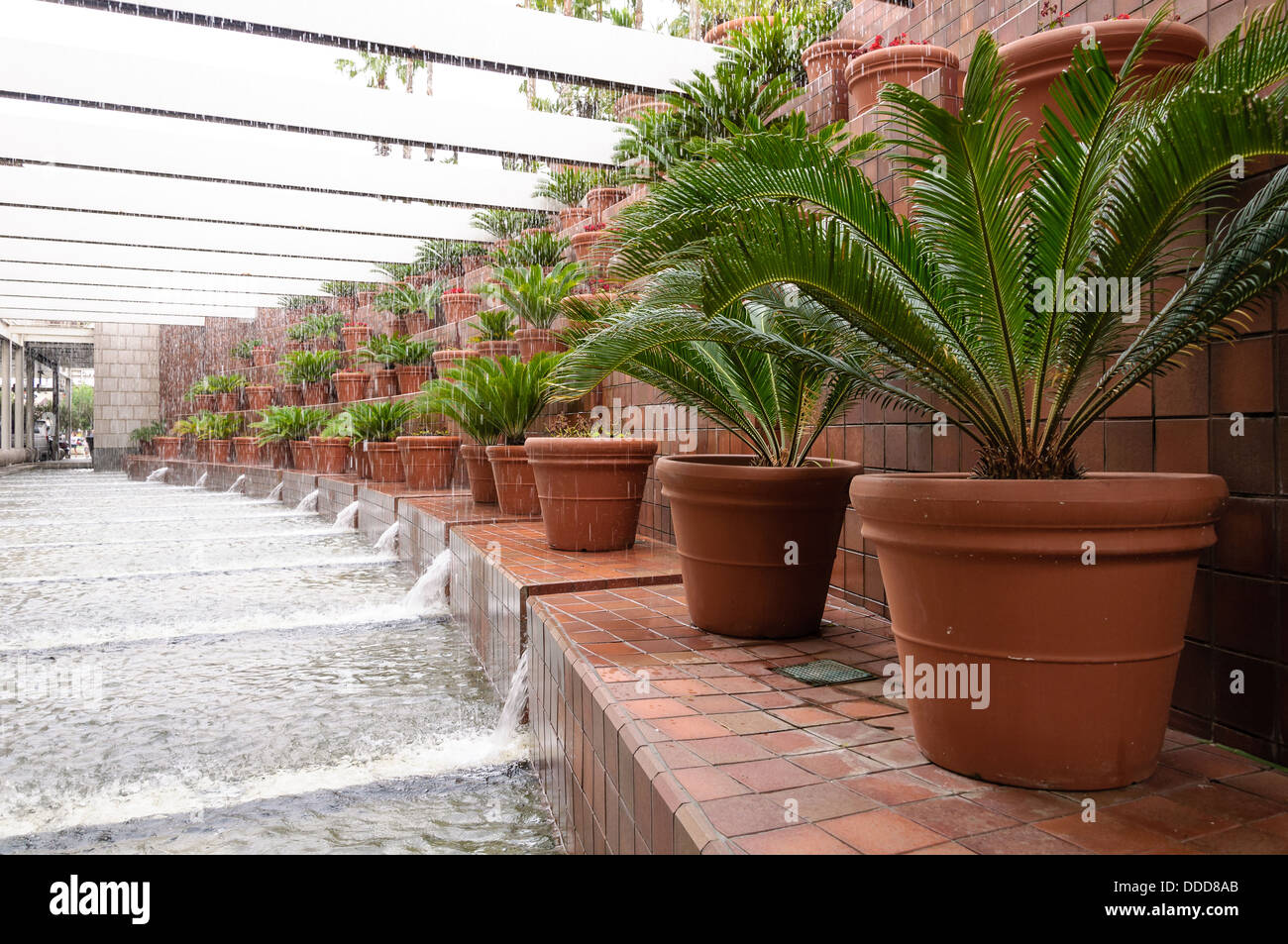 Casinò di Barcellona fontana di ingresso Foto Stock