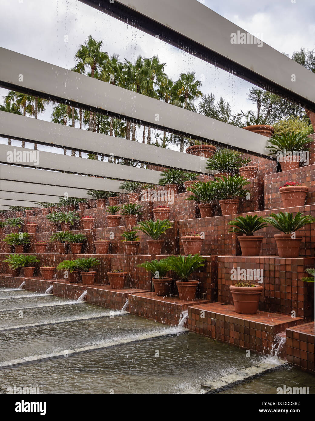 Casinò di Barcellona fontana di ingresso Foto Stock
