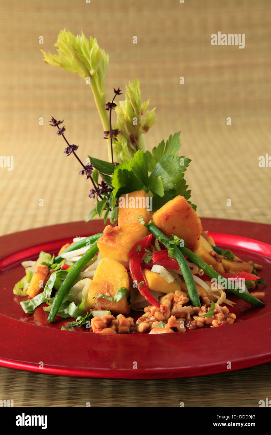Insalata di tofu, Foto Stock