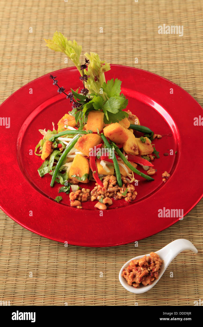 Insalata di tofu, Foto Stock