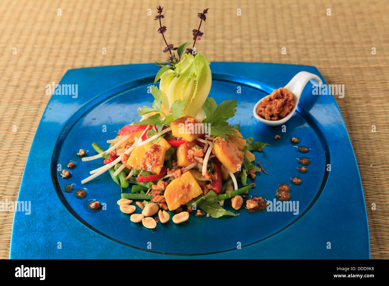Insalata di tofu, Foto Stock