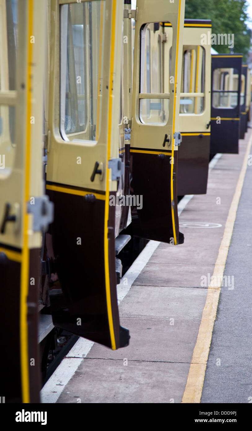Porte del treno Foto Stock