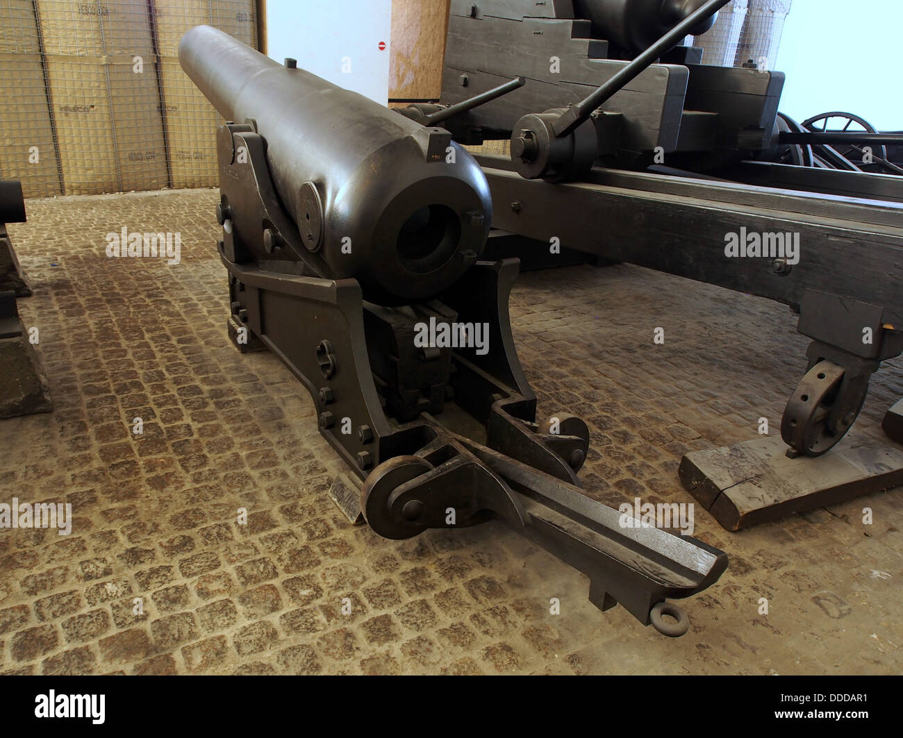 84 danese pounder smoothbore cannon presso la Royal Danish Arsenal Museum (Copenaghen), pic2 Foto Stock