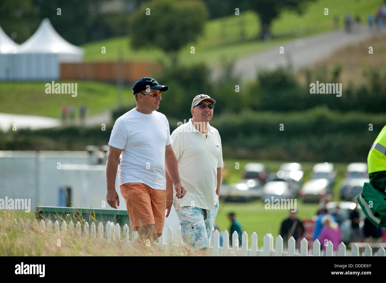 Newport - South Wales - UK - 31 Agosto 2013 : gli amanti del Golf durante il terzo round dell'ISP Handa Galles aperto sui venti dieci corso presso il Celtic Manor Resort di Newport South Wales. Credito: Phil Rees/Alamy Live News Foto Stock