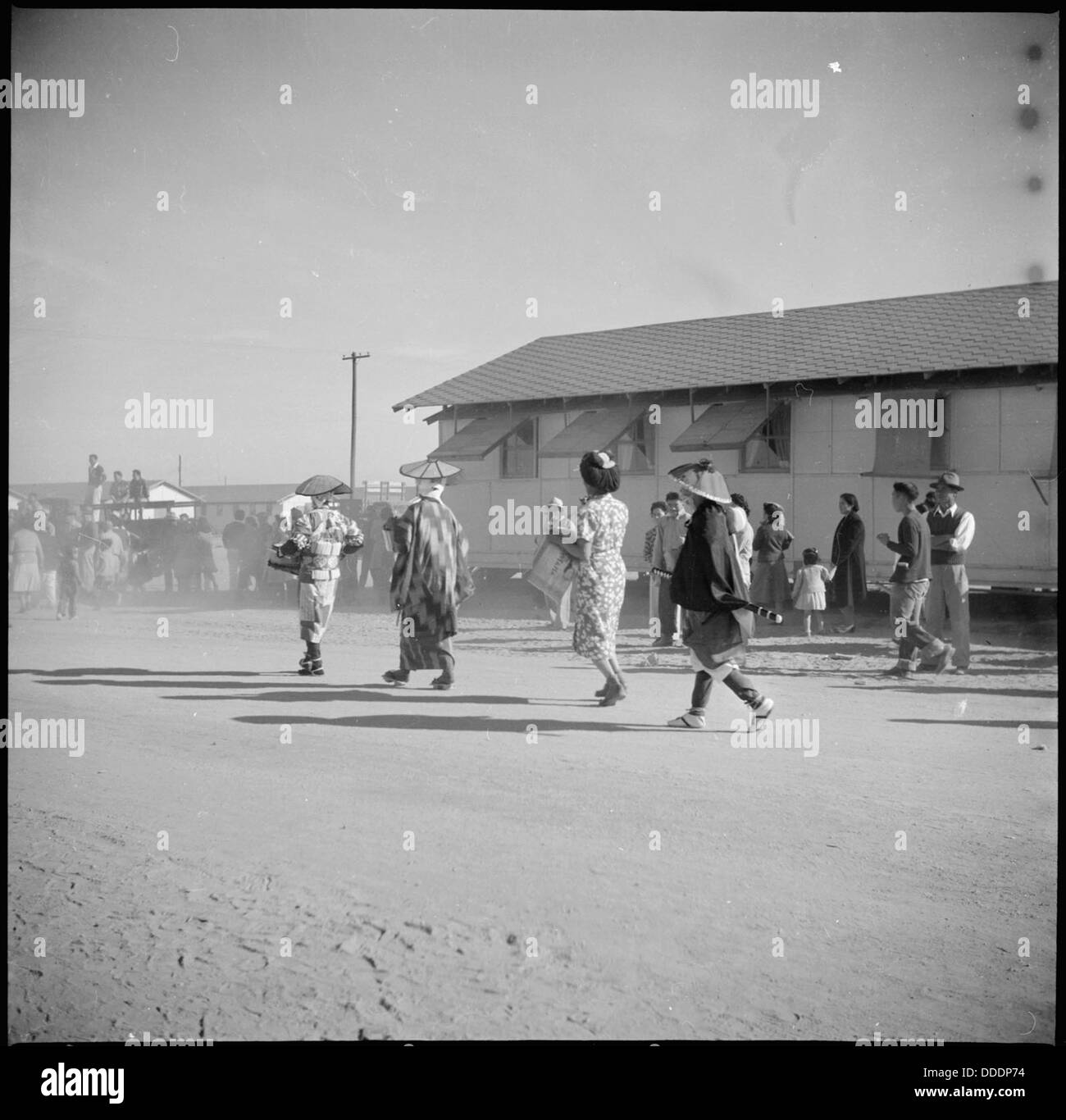 Gila River Relocation Center, fiumi, Arizona. I partecipanti di ascendenza giapponesi che hanno partecipato i . . . 538589 Foto Stock